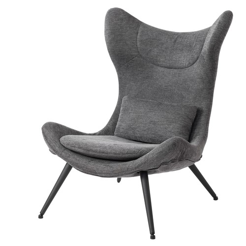 Relaxsessel grau webstoff - relaxsessel,