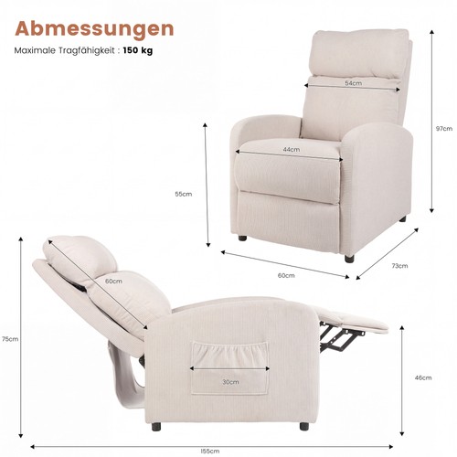Relaxsessel fernsehsessel - relaxsessel,