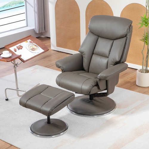 Homcom relaxsessel mit hocker - mit,