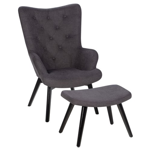 Relaxsessel mit hocker grau - relaxsessel,