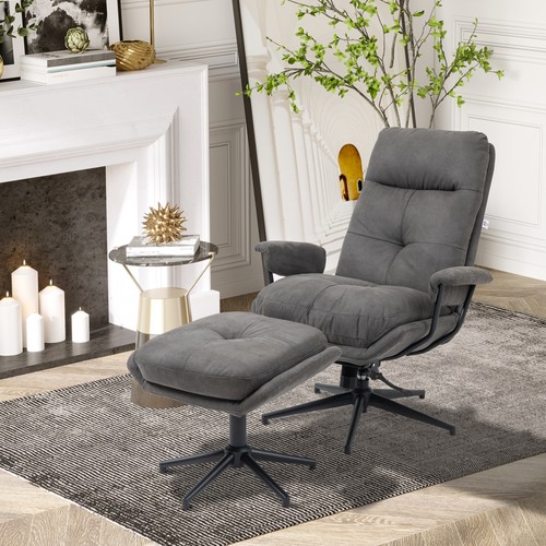 Homcom relaxsessel mit hocker - homcom,
